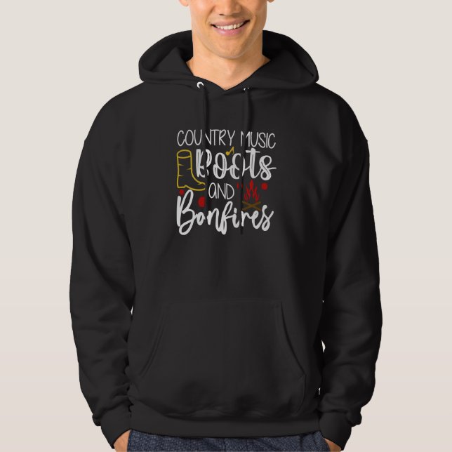 Land Music Boots och Bonfire Hoodie (Framsida)