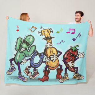 Land Music Dancing Fleecefilt