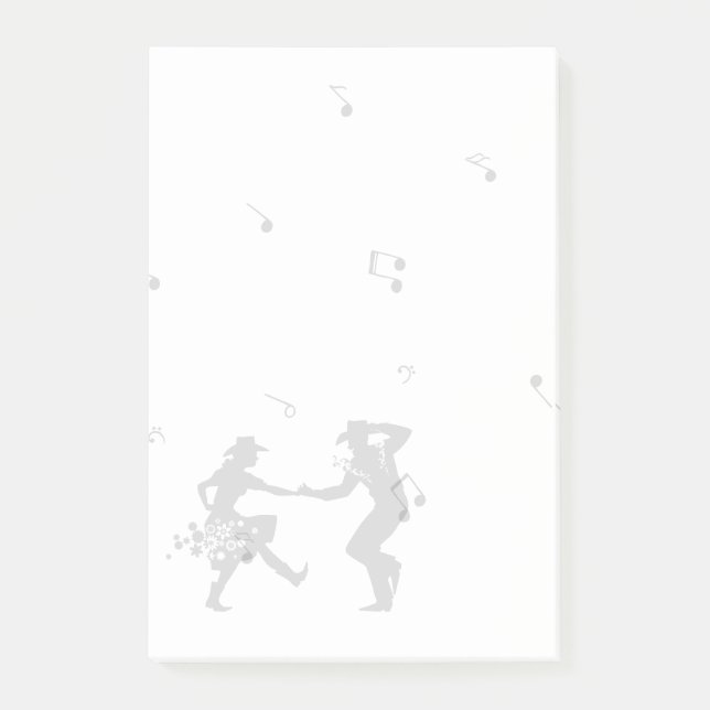 Land Music Dancing Music Post-it Block (Framsida)