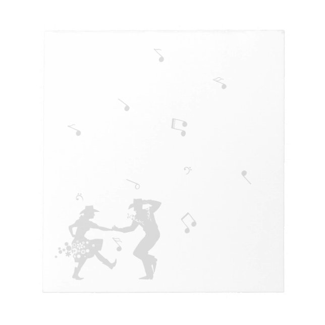 Land Music Dancing Musik noter Anteckningsblock (Framsida)