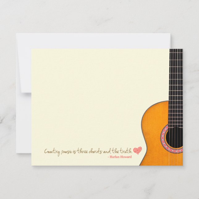 "Land Music is Three Chords" Note Cards (CMAs) (Framsida)