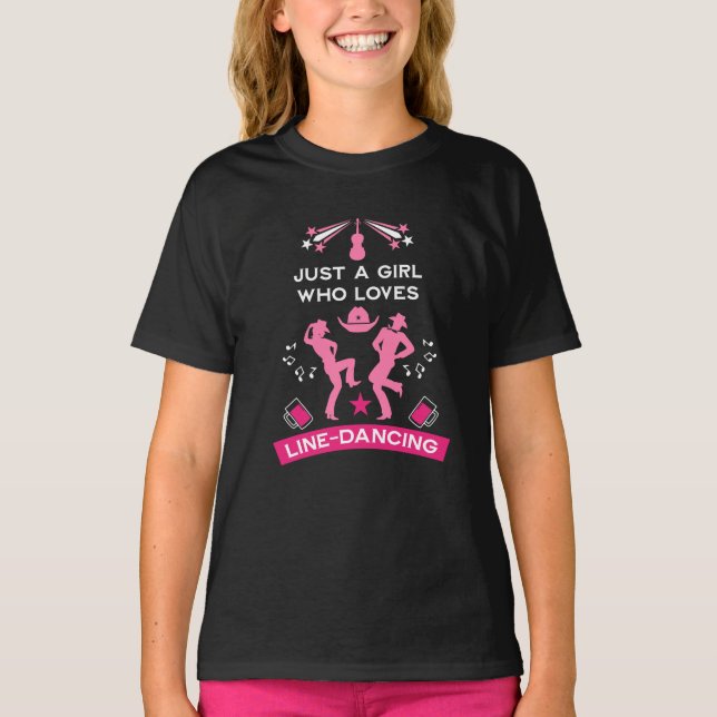 Land Music Line Dancing T Shirt (Framsida)