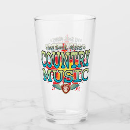 Land Music Soul Glass Tumbler Glaskopp