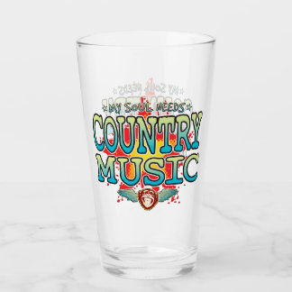 Land Music Soul Glass Tumbler Glaskopp