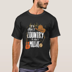 Land Music T shirt Guitar Cowboy Hat Land Mu