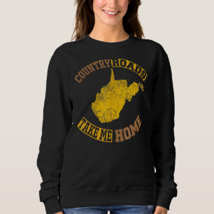 Land Music Väster Virginia Land Roads ta mig med m T Shirt