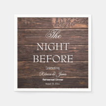 Land natten före rehearsal Middag i Rustic