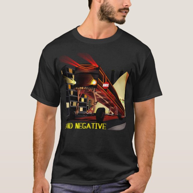 Land Negativ besatt Buss T Shirt (Framsida)