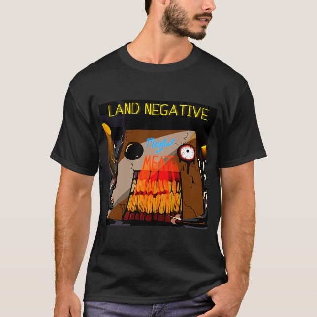 Land Negativ Kött Market T-Shirt (Framsida)