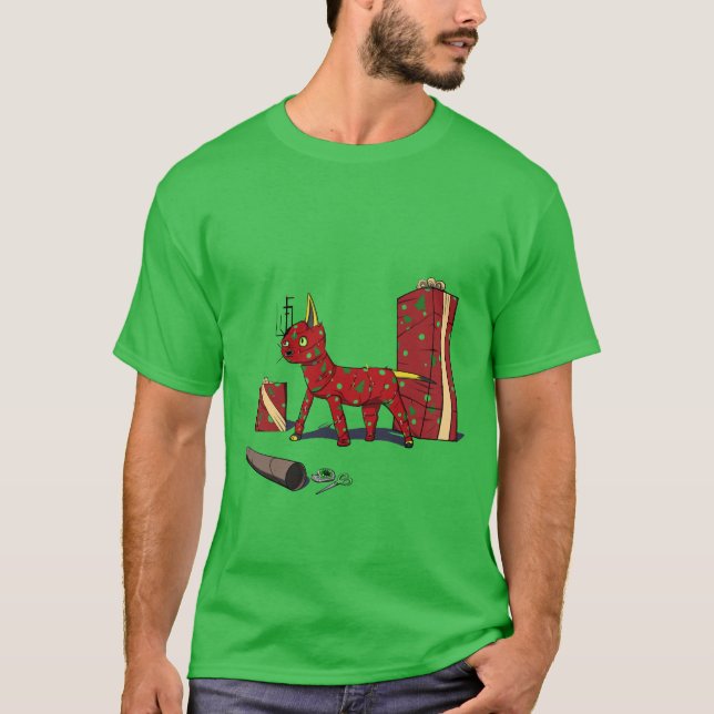 Land Negativ Splinter Julafton T Shirt (Framsida)