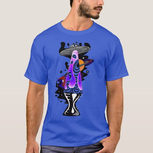 Land Negative Space Lava Lamp T Shirt (Framsida)