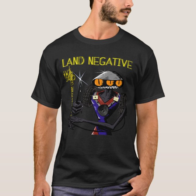 Land Negative: Trädgårdsmannen T Shirt (Framsida)