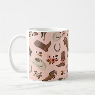 Land och Blommigt Kaffe Mugg