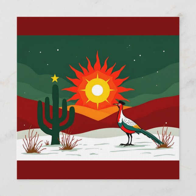 Land of Enchantment Holiday  Inbjudningar (Framsida)