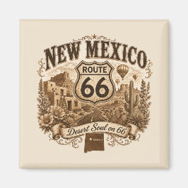 Land of Enchantment Route 66 Köksaccent Magnet