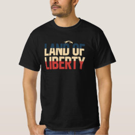 Land Of Liberty Patriotisk USA-tröja T Shirt