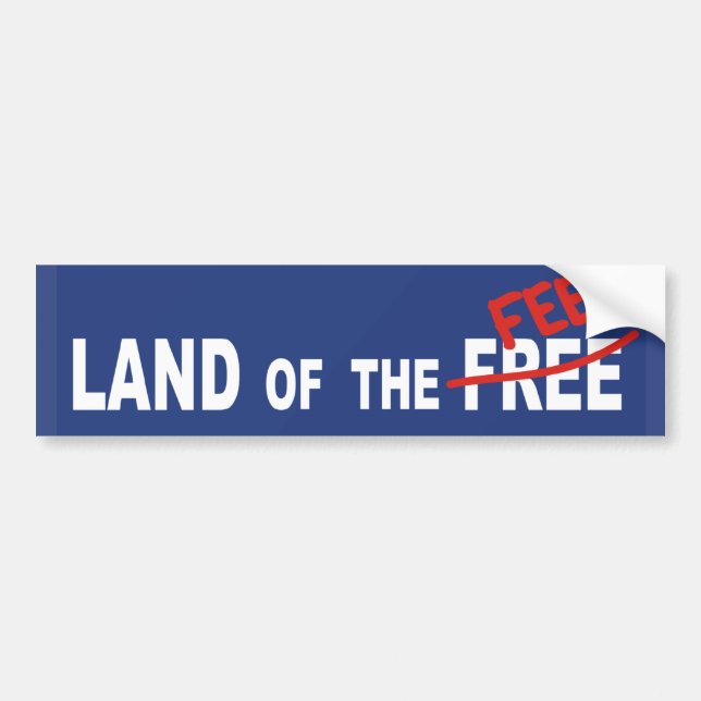Land of the FEE - politik money grethe tax justice Bildekal (Framsidan)