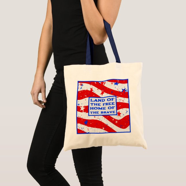 Land of the Free Budget Tote Tygkasse (Framsida (produkt))