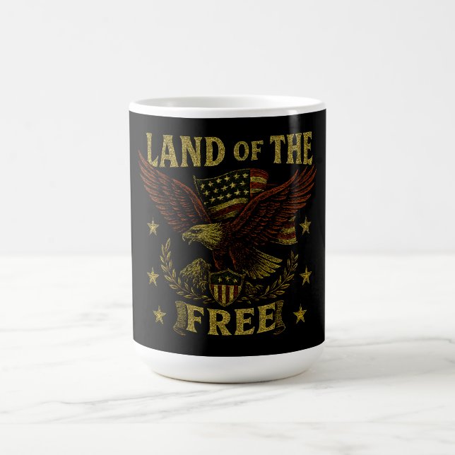 Land of the Free – Classic American Liberty Kaffemugg (Center)