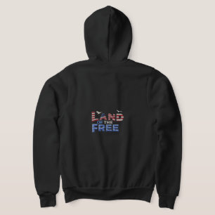 "Land of the Free" Fullt-Zip Hoodie. T-Shirt