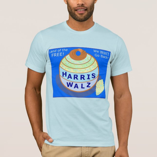 Land of the Free HARRIS-WALZ T Shirt (Framsida)