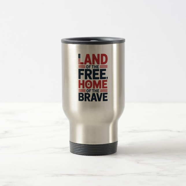 Land of the Free | Home of the Brave USA Shirt Resemugg (Center)