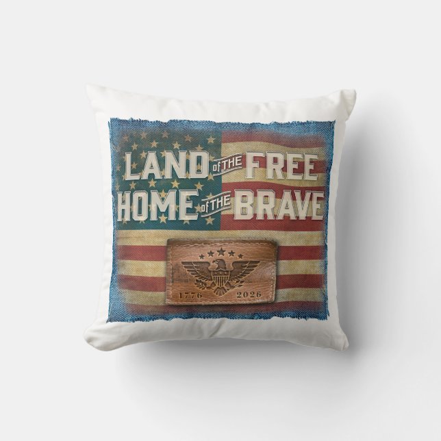Land of the Free - Throw Pillow Kudde (Framsida)