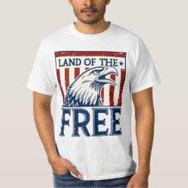 Land of the Free - Vintage USA Eagle Graphic T Shirt