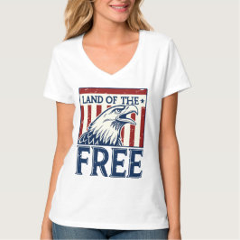 Land of the Free - Vintage USA Eagle Graphic T Shirt