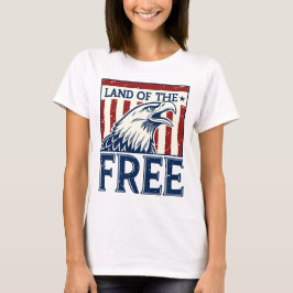 Land of the Free - Vintage USA Eagle Graphic T Shirt