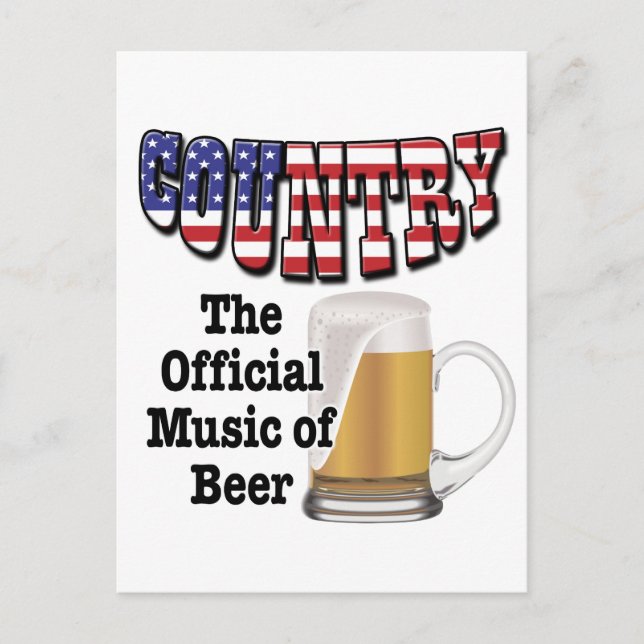 Land: Officiell Music of Beer Vykort (Framsida)