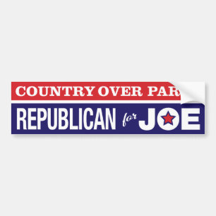 Land över Party / Republican för Joe Biden Bildekal