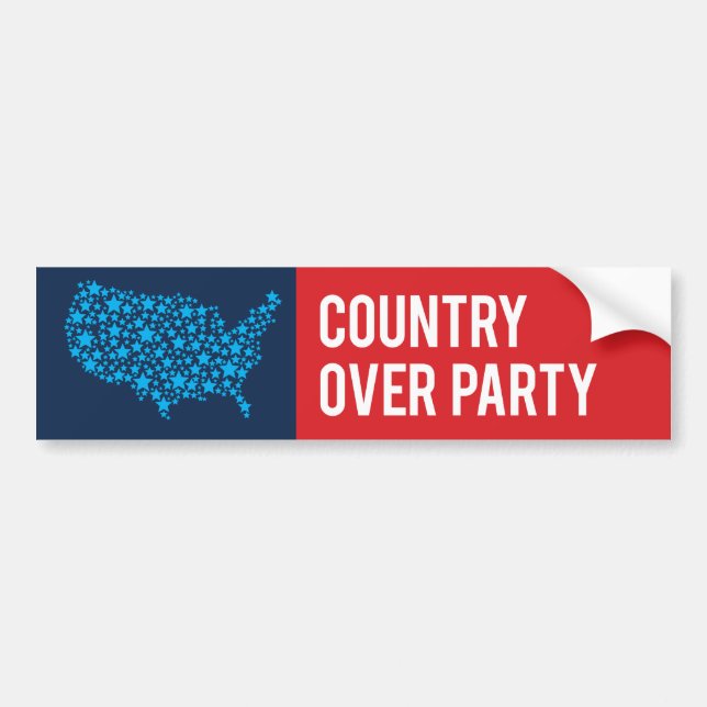 Land Över Party / Republican for Joe Biden Bildekal (Framsidan)