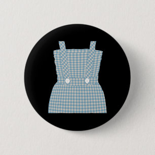 Land Oz Halloween Dorothy Costume Shirt-söt Wi Knapp