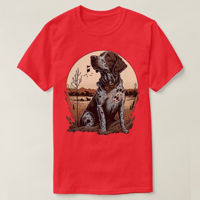 Land pekare hund t shirt (Design framsida)