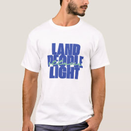 Land People Light | Saint Lucia Blue Grönt Text T Shirt