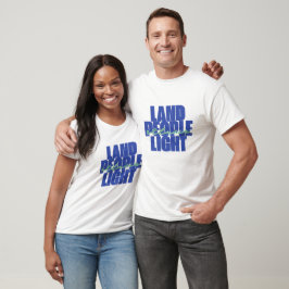Land People Light | Saint Lucia Blue Grönt Text T Shirt