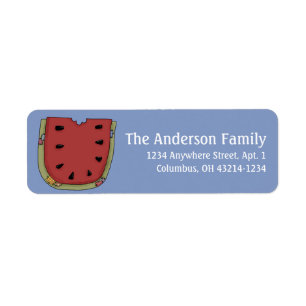 Land Prim Watermelon Returetiketter Returadress Etikett