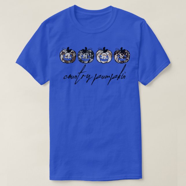 Land Pumpkin Western Funny Spooky Funny Hallowed T Shirt (Design framsida)