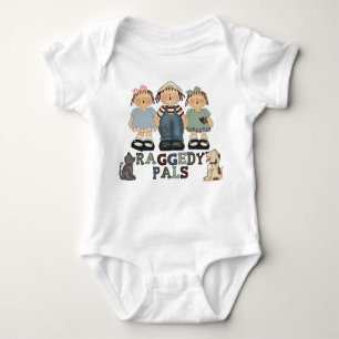 Land Raggedy Ann och Andy Pals Infants Bodydräkt T-shirt