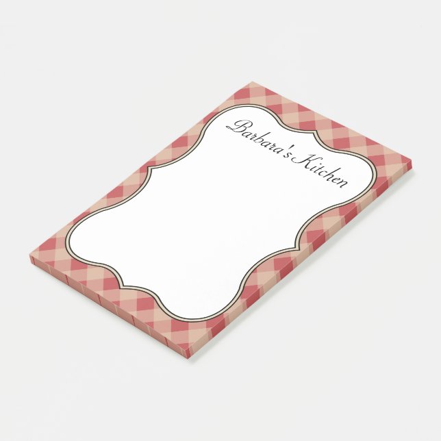 Land Red Kitchen Notes Post-it Block (Vinklad)