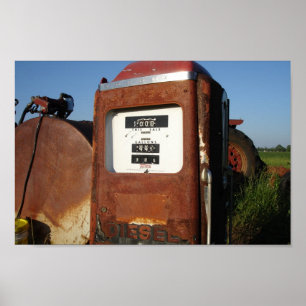 Land Road Gas Station Poster