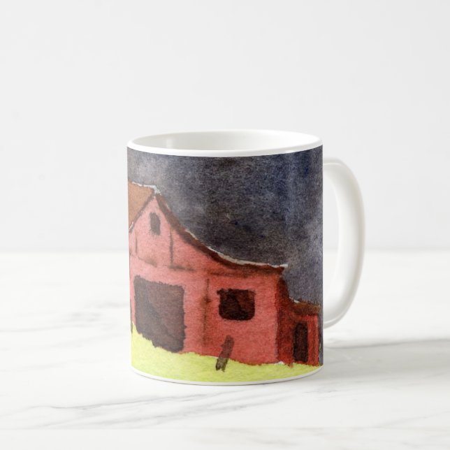 Land Road Mugg - stor rödladua fält (Framsida höger)