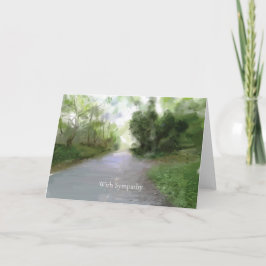 Land Road Sympathy Card Kort