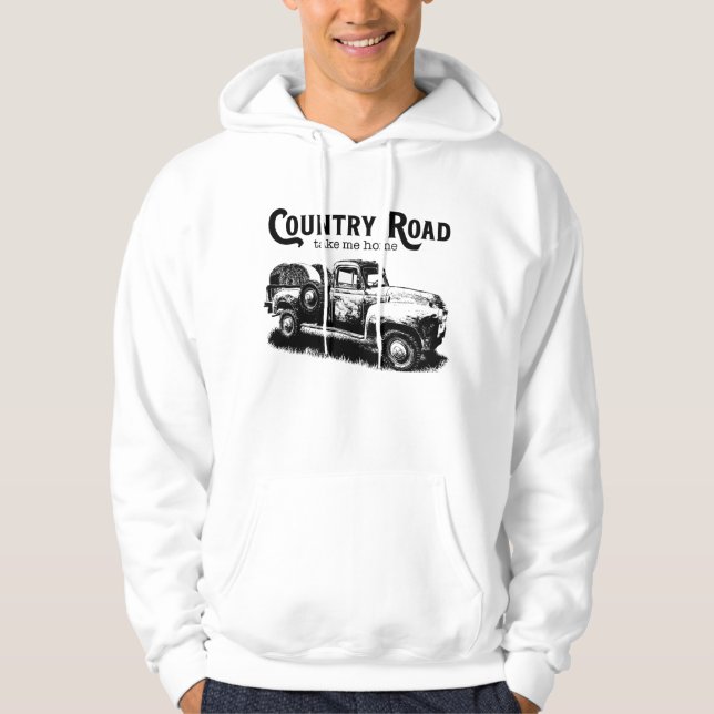 Land Road ta mig hem Hoodie (Framsida)