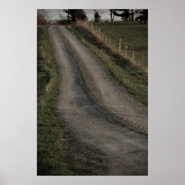 Land Road, ta mig hem Skriv ut Poster (Framsidan)