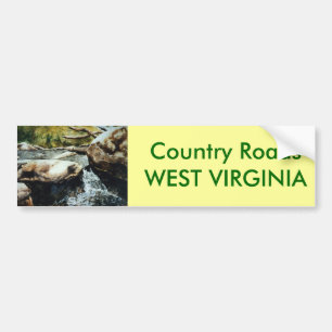 Land Roads Bumper Sticker Bildekal