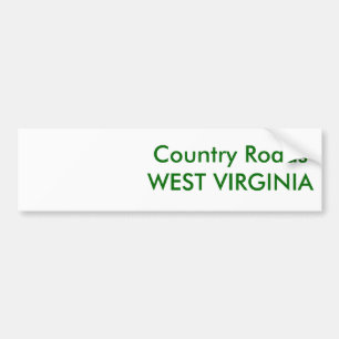 Land Roads Bumper Sticker Bildekal