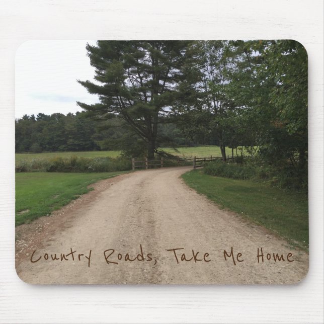 Land Roads Mouse Pad Musmatta (Framsidan)