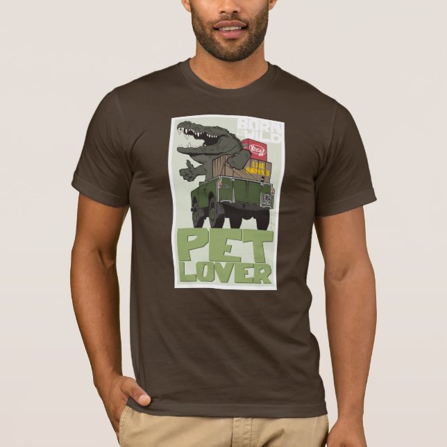 Land Rover djurälskareT-tröja Tee Shirt (Framsida)